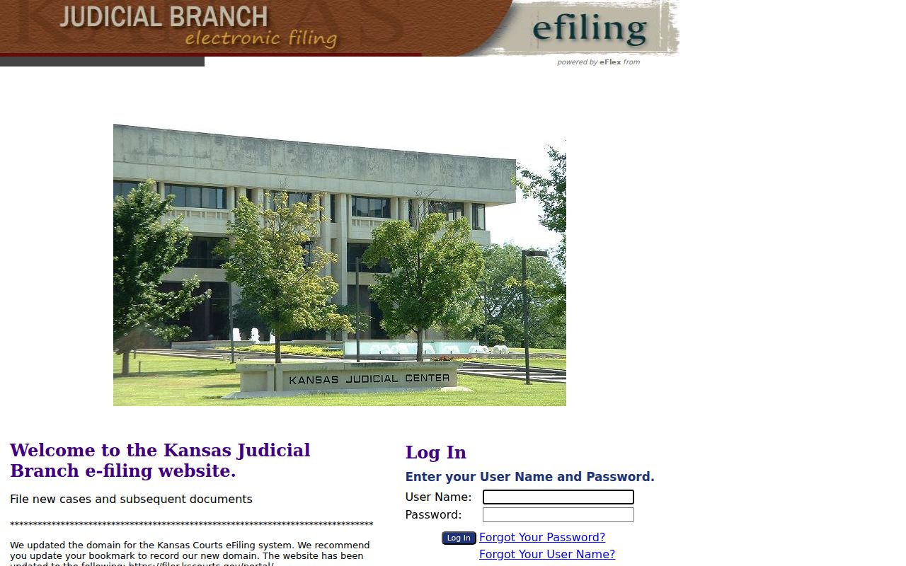 Geary County court records Kansas eFlex login boundary