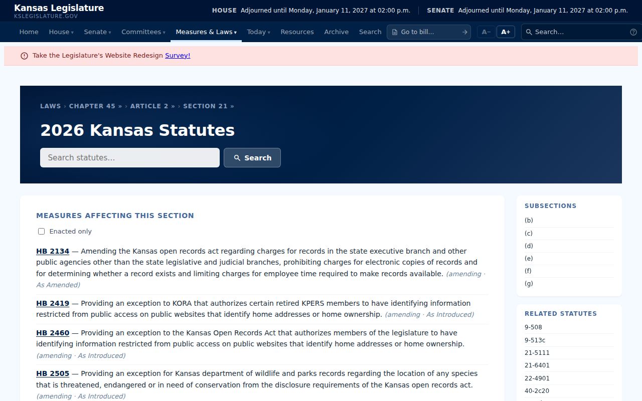 Geary County court records Kansas open-record exceptions