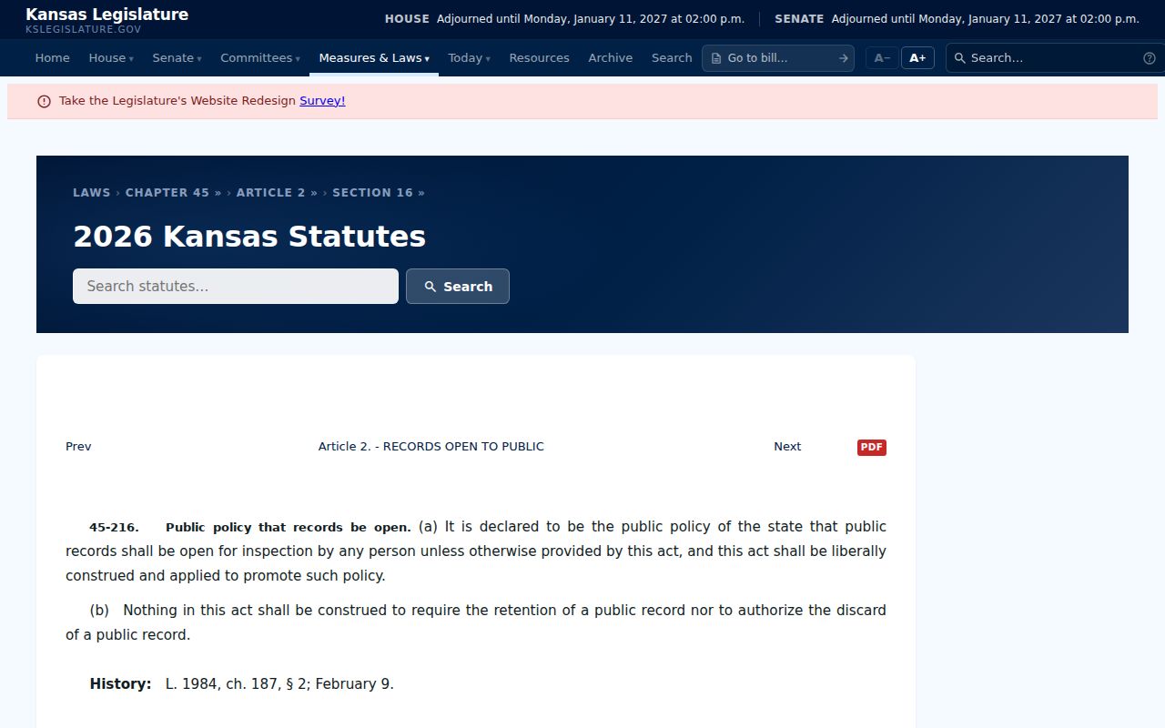Geary County court records Kansas open-records public policy