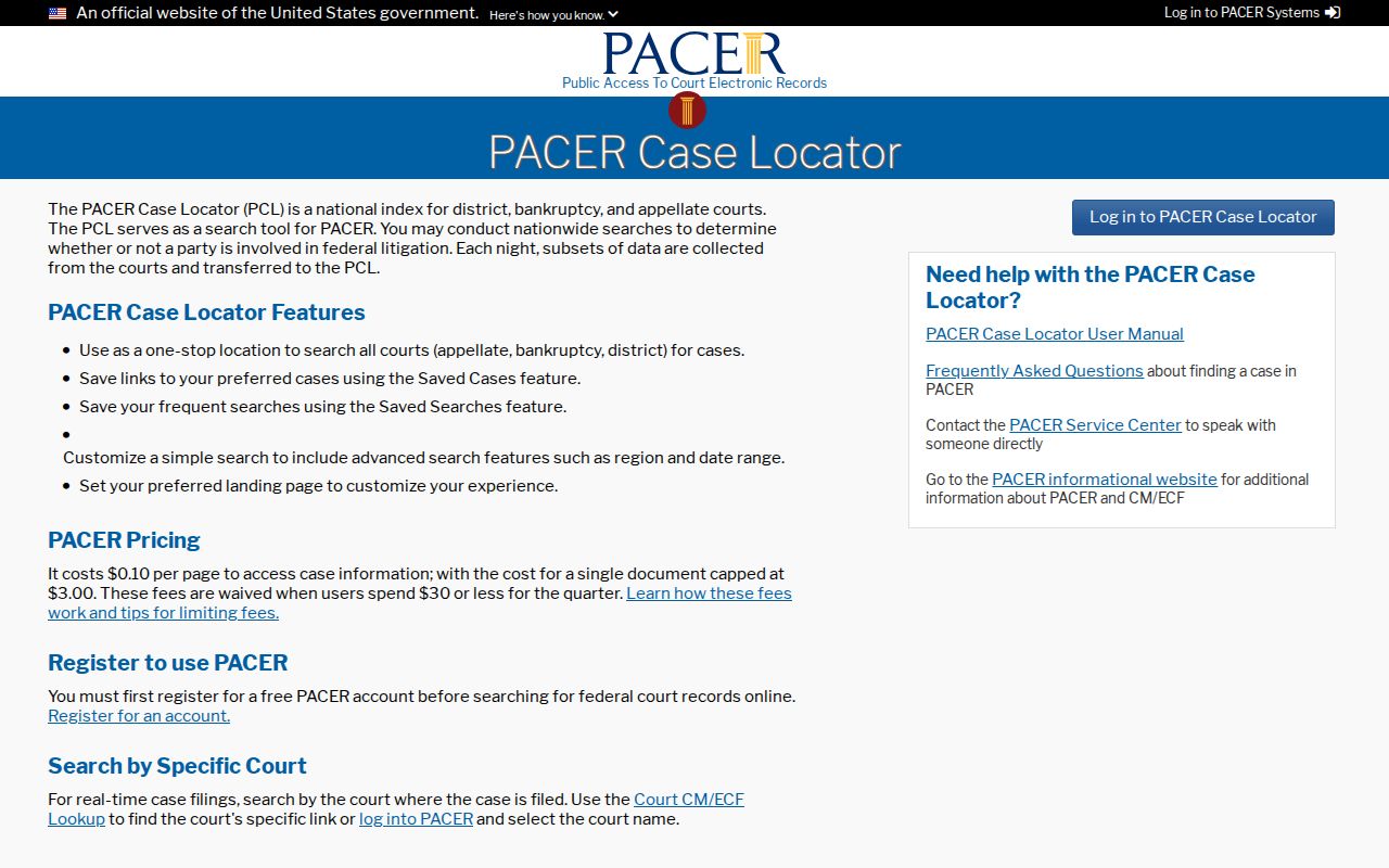 Geary County federal court docket PACER search