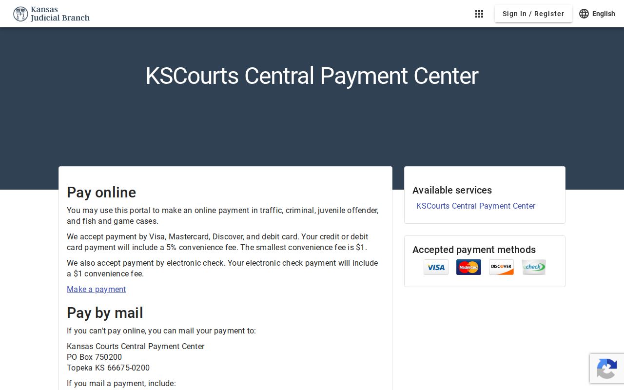 Geary County traffic court Kansas payment center